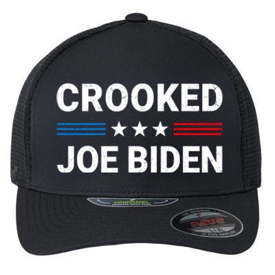 Crooked Joe Biden Trump Quote Called Joe Biden Crooked Flexfit Unipanel Trucker Cap