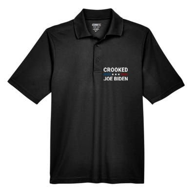 Crooked Joe Biden Trump Quote Called Joe Biden Crooked Men's Origin Performance Pique Polo