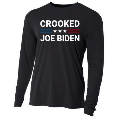 Crooked Joe Biden Trump Quote Called Joe Biden Crooked Cooling Performance Long Sleeve Crew