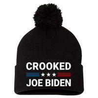 Crooked Joe Biden Trump Quote Called Joe Biden Crooked Pom Pom 12in Knit Beanie