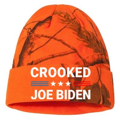 Crooked Joe Biden Trump Quote Called Joe Biden Crooked Kati Licensed 12" Camo Beanie