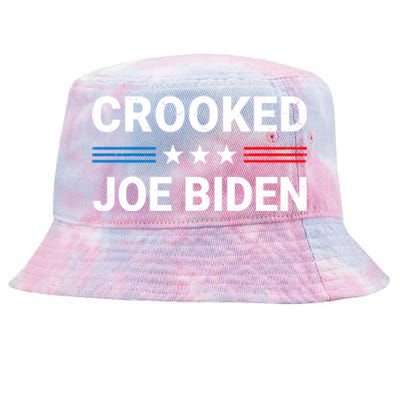 Crooked Joe Biden Trump Quote Called Joe Biden Crooked Tie-Dyed Bucket Hat