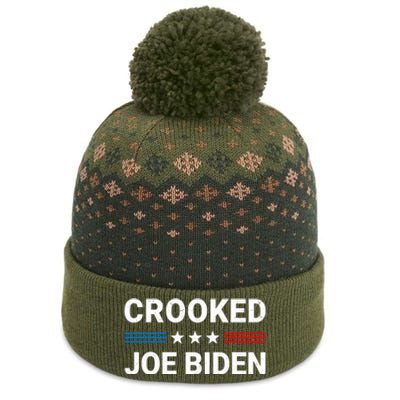 Crooked Joe Biden Trump Quote Called Joe Biden Crooked The Baniff Cuffed Pom Beanie