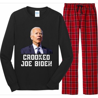 Crooked Joe Biden Trump Quote Called Joe Biden Crooked Long Sleeve Pajama Set