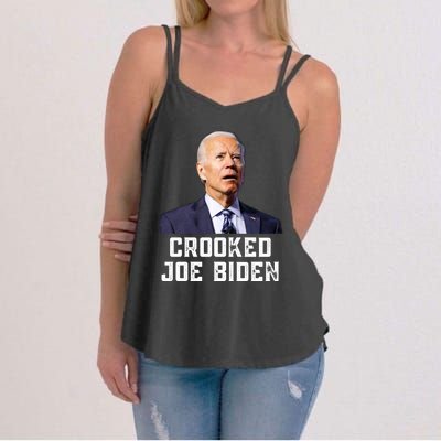 Crooked Joe Biden Trump Quote Called Joe Biden Crooked Women's Strappy Tank