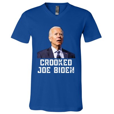 Crooked Joe Biden Trump Quote Called Joe Biden Crooked V-Neck T-Shirt