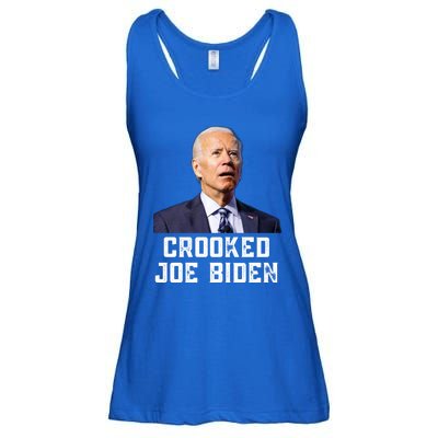 Crooked Joe Biden Trump Quote Called Joe Biden Crooked Ladies Essential Flowy Tank