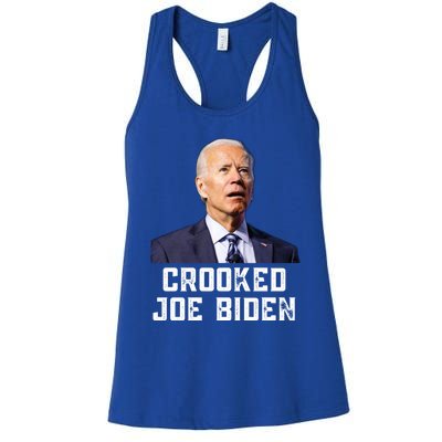 Crooked Joe Biden Trump Quote Called Joe Biden Crooked Women's Racerback Tank