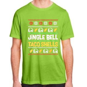 Christmas Jingle Bells Taco Shells Funny Ugly Xmas Sweater Adult ChromaSoft Performance T-Shirt