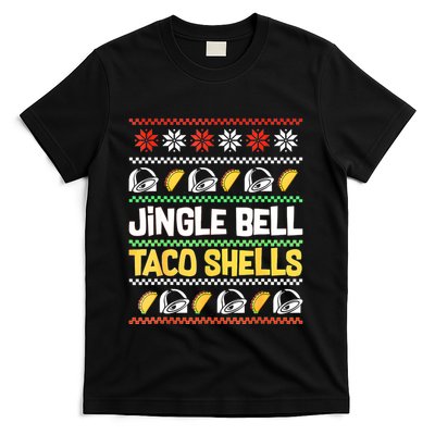 Christmas Jingle Bells Taco Shells Funny Ugly Xmas Sweater T-Shirt