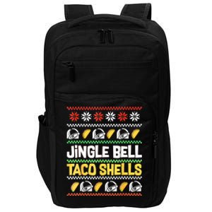 Christmas Jingle Bells Taco Shells Funny Ugly Xmas Sweater Impact Tech Backpack