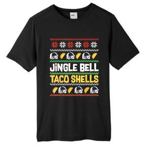 Christmas Jingle Bells Taco Shells Funny Ugly Xmas Sweater Tall Fusion ChromaSoft Performance T-Shirt