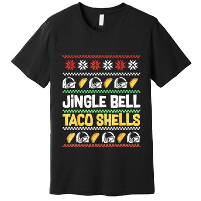 Christmas Jingle Bells Taco Shells Funny Ugly Xmas Sweater Premium T-Shirt