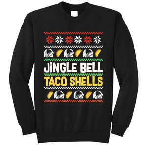 Christmas Jingle Bells Taco Shells Funny Ugly Xmas Sweater Tall Sweatshirt