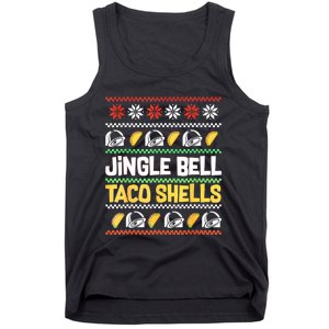 Christmas Jingle Bells Taco Shells Funny Ugly Xmas Sweater Tank Top