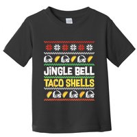 Christmas Jingle Bells Taco Shells Funny Ugly Xmas Sweater Toddler T-Shirt