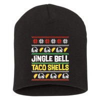 Christmas Jingle Bells Taco Shells Funny Ugly Xmas Sweater Short Acrylic Beanie