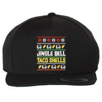 Christmas Jingle Bells Taco Shells Funny Ugly Xmas Sweater Wool Snapback Cap