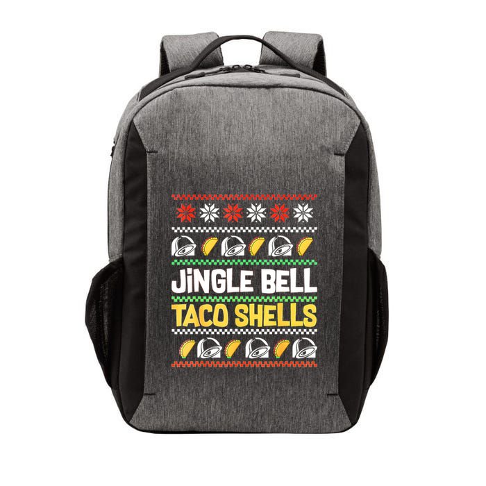 Christmas Jingle Bells Taco Shells Funny Ugly Xmas Sweater Vector Backpack
