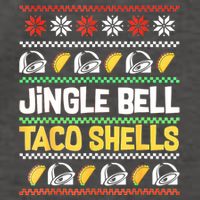 Christmas Jingle Bells Taco Shells Funny Ugly Xmas Sweater Vector Backpack