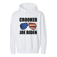 Crooked Joe Biden Trump Quote Called Joe Biden Crooked Garment-Dyed Fleece Hoodie