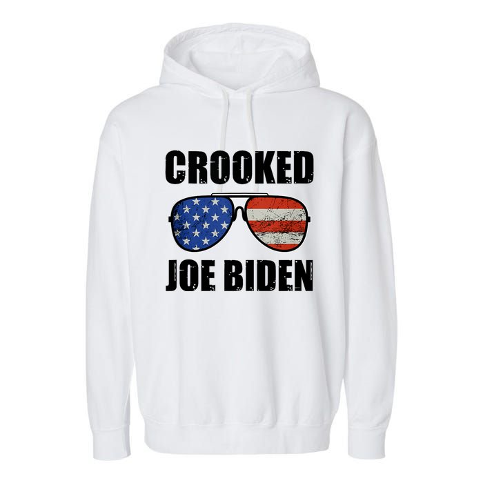 Crooked Joe Biden Trump Quote Called Joe Biden Crooked Garment-Dyed Fleece Hoodie