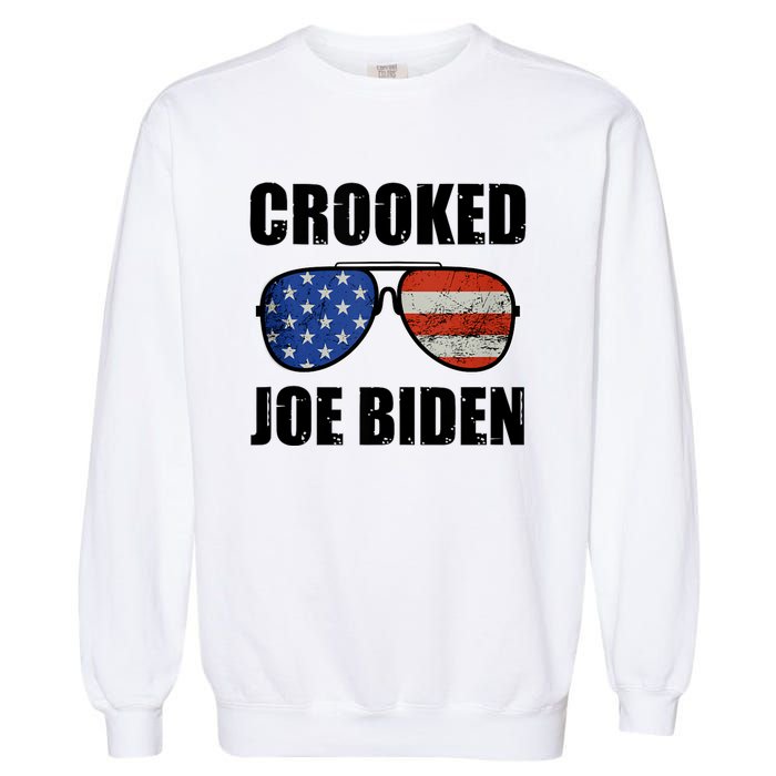 Crooked Joe Biden Trump Quote Called Joe Biden Crooked Garment-Dyed Sweatshirt