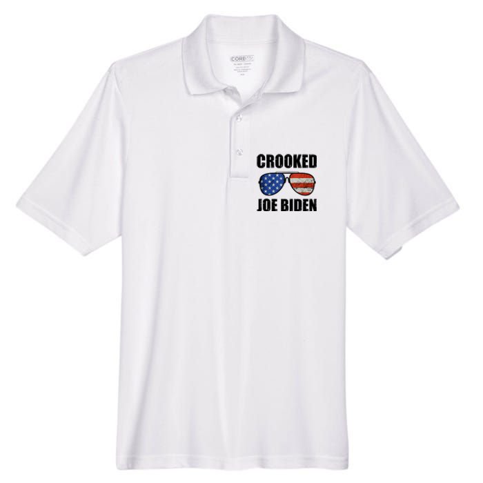 Crooked Joe Biden Trump Quote Called Joe Biden Crooked Men's Origin Performance Pique Polo