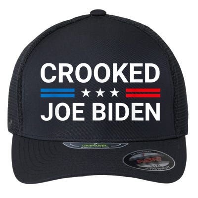 Crooked Joe Biden Trump Quote Called Joe Biden Crooked Flexfit Unipanel Trucker Cap