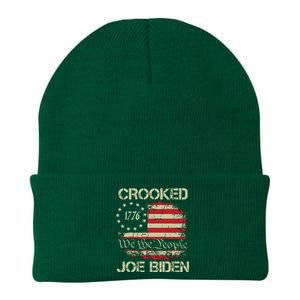 Crooked Joe Biden Trump Quote Called Joe Biden Crooked Knit Cap Winter Beanie