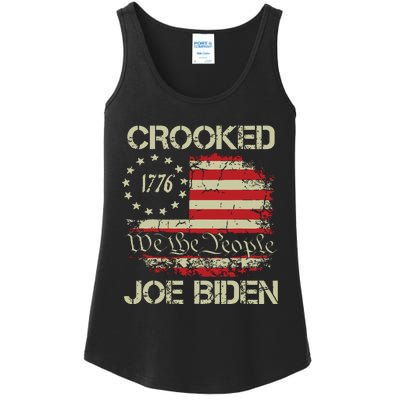 Crooked Joe Biden Trump Quote Called Joe Biden Crooked Ladies Essential Tank