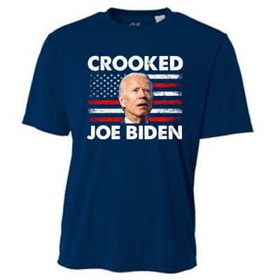 Crooked Joe Biden Trump Quote Called Joe Biden Crooked Cooling Performance Crew T-Shirt