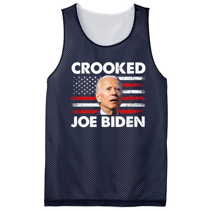 Crooked Joe Biden Trump Quote Called Joe Biden Crooked Mesh Reversible Basketball Jersey Tank