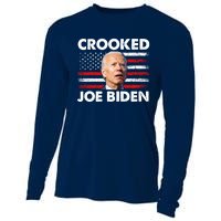 Crooked Joe Biden Trump Quote Called Joe Biden Crooked Cooling Performance Long Sleeve Crew