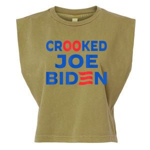 Crooked Joe Biden Trump Quote Called Joe Biden Crooked Garment-Dyed Women's Muscle Tee