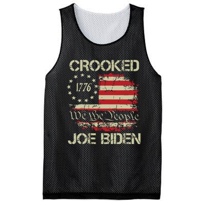 Crooked Joe Biden Trump Quote Called Joe Biden Crooked. Mesh Reversible Basketball Jersey Tank