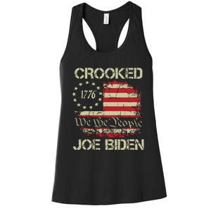 Crooked Joe Biden Trump Quote Called Joe Biden Crooked. Women's Racerback Tank