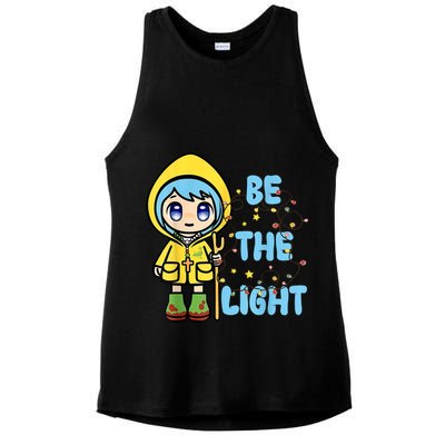 Christmas Jubilee Be The Light Luce Anime Mascot Of The 2025 Xmas Gift Ladies PosiCharge Tri-Blend Wicking Tank