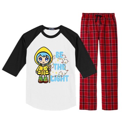 Christmas Jubilee Be The Light Luce Anime Mascot Of The 2025 Xmas Gift Raglan Sleeve Pajama Set