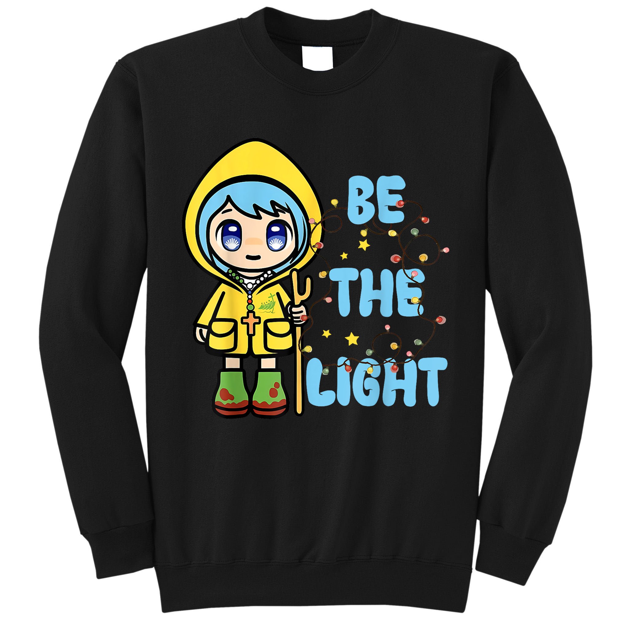 Christmas Jubilee Be The Light Luce Anime Mascot Of The 2025 Xmas Gift Tall Sweatshirt