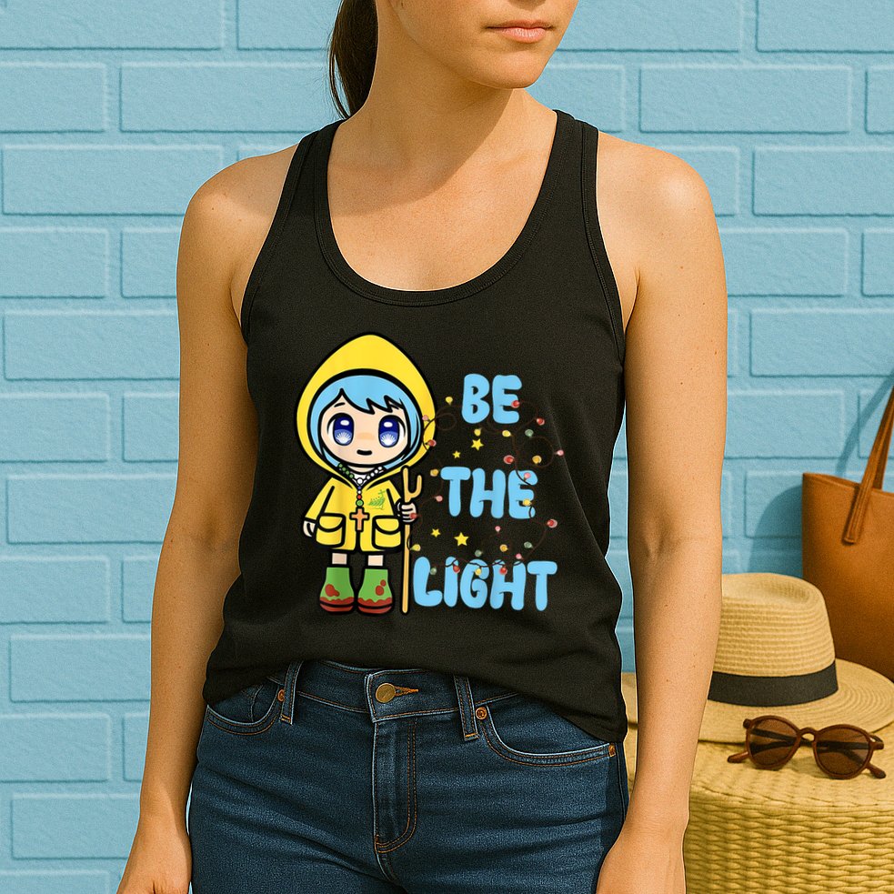 Christmas Jubilee Be The Light Luce Anime Mascot Of The 2025 Xmas Gift Womens Tank Top