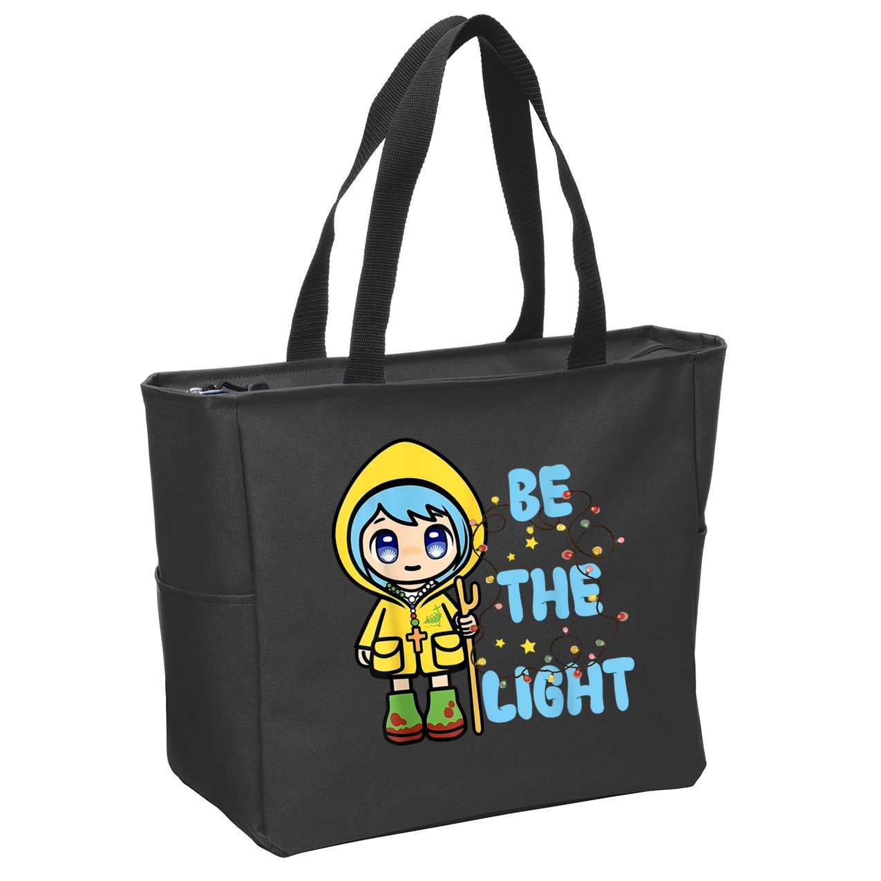 Christmas Jubilee Be The Light Luce Anime Mascot Of The 2025 Xmas Gift Zip Tote Bag