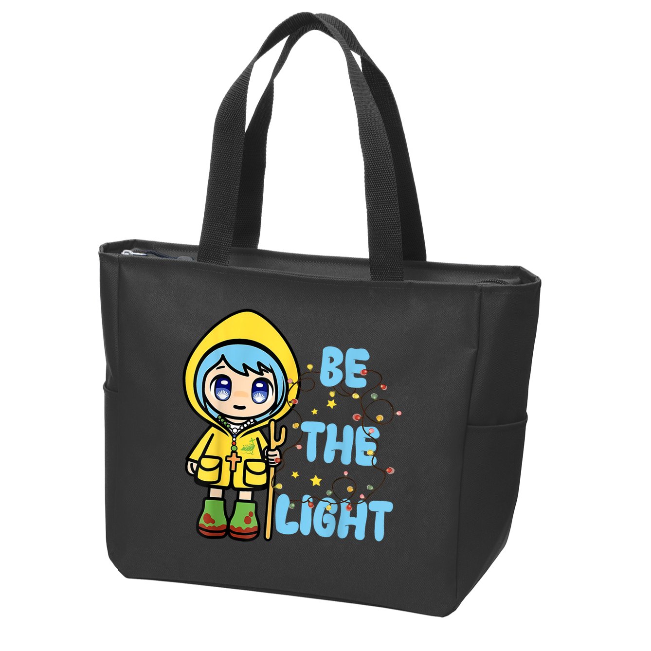 Christmas Jubilee Be The Light Luce Anime Mascot Of The 2025 Xmas Gift Zip Tote Bag