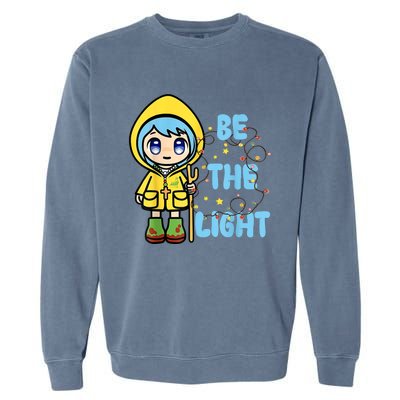 Christmas Jubilee Be The Light Luce Anime Mascot Of The 2025 Xmas Gift Garment-Dyed Sweatshirt