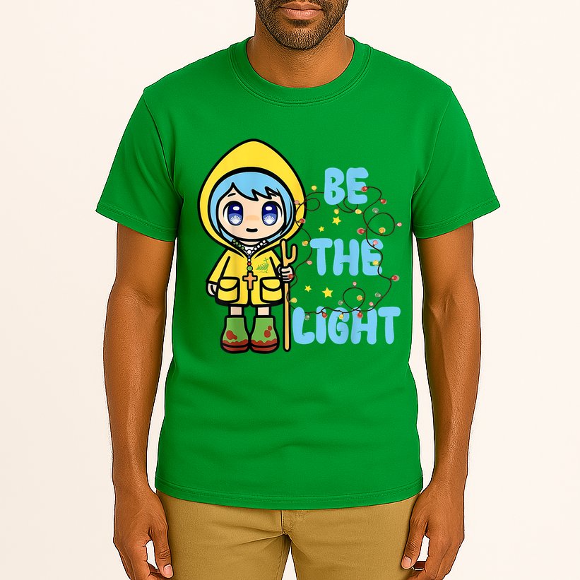 Christmas Jubilee Be The Light Luce Anime Mascot Of The 2025 Xmas Gift Tall T-Shirt