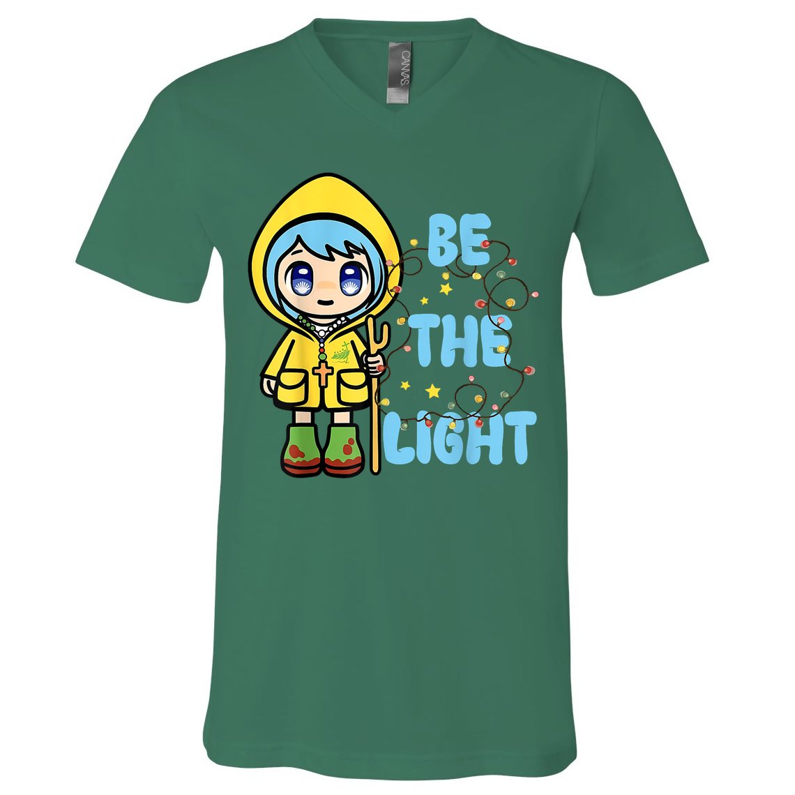 Christmas Jubilee Be The Light Luce Anime Mascot Of The 2025 Xmas Gift V-Neck T-Shirt