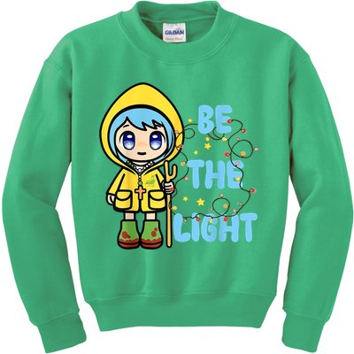 Christmas Jubilee Be The Light Luce Anime Mascot Of The 2025 Xmas Gift Kids Sweatshirt