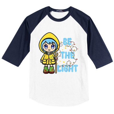 Christmas Jubilee Be The Light Luce Anime Mascot Of The 2025 Xmas Gift Baseball Sleeve Shirt