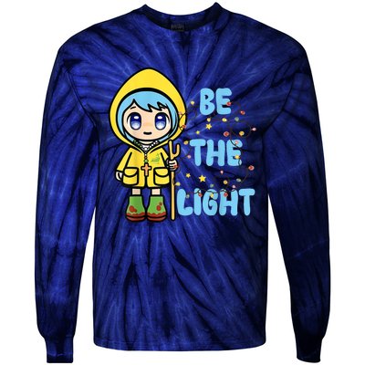 Christmas Jubilee Be The Light Luce Anime Mascot Of The 2025 Xmas Gift Tie-Dye Long Sleeve Shirt