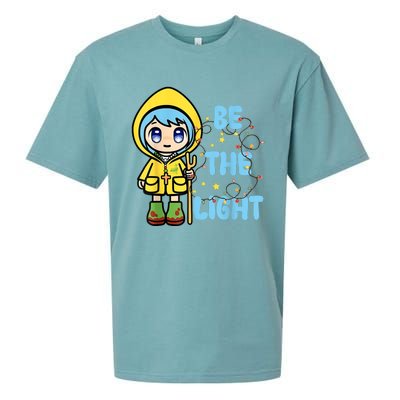 Christmas Jubilee Be The Light Luce Anime Mascot Of The 2025 Xmas Gift Sueded Cloud Jersey T-Shirt